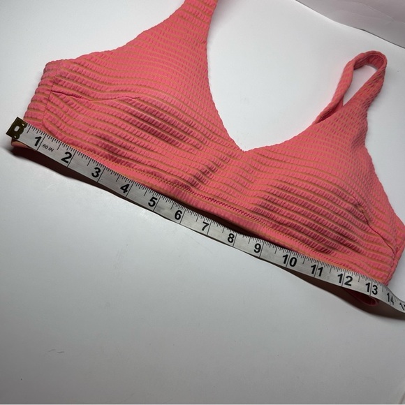 Lululemon Smocked Skimpy Fit Swim Suit Bikini Top Bottom Size 8 A/B Cup Apricot - Picture 10 of 12